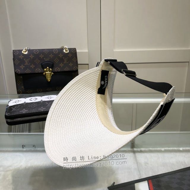 Chanel女士帽子 香奈兒空頂編織草帽  mm1081